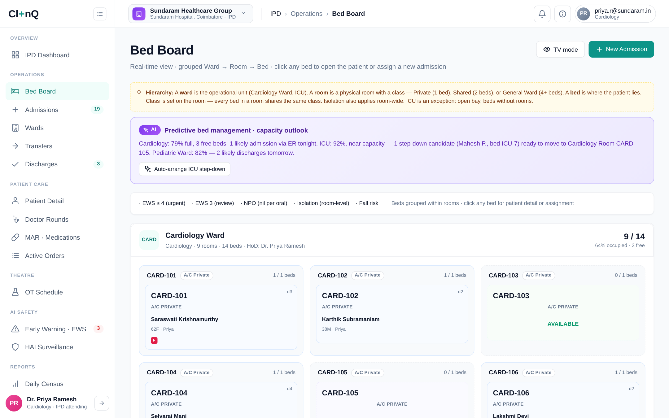 IPD & Bed Management screenshot