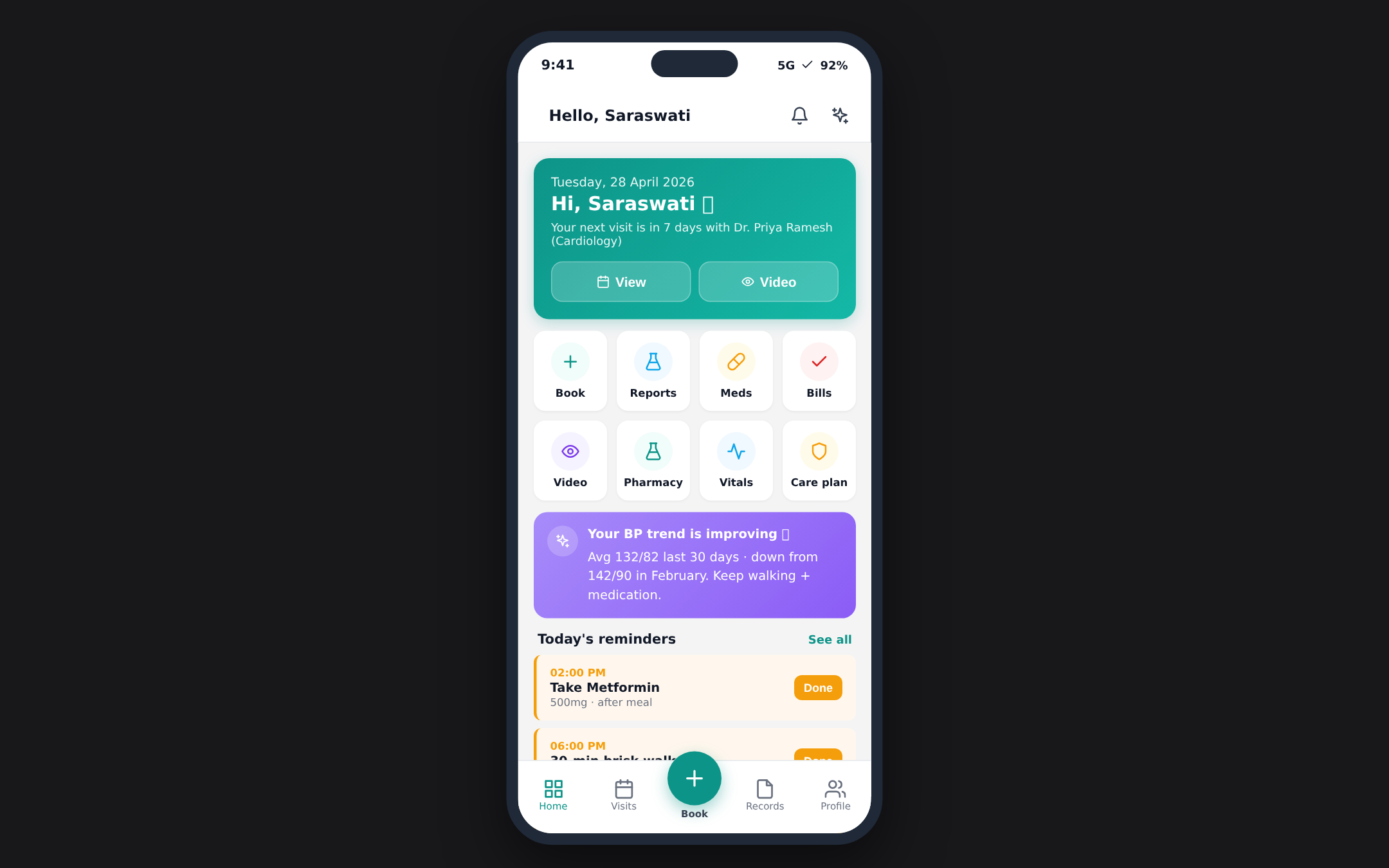 Patient App screenshot