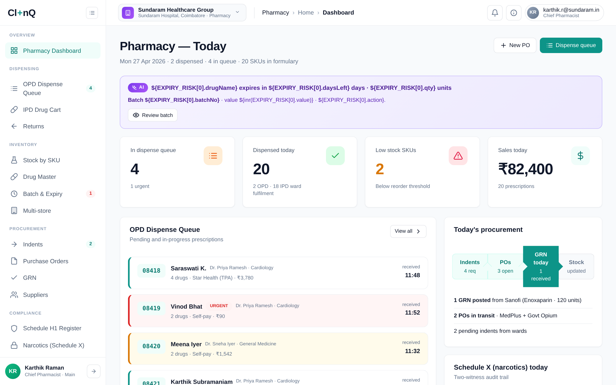 Pharmacy screenshot